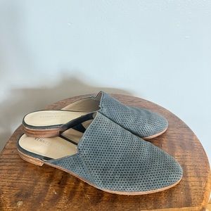 Kenneth Cole Blue Suede Mules size 8.5